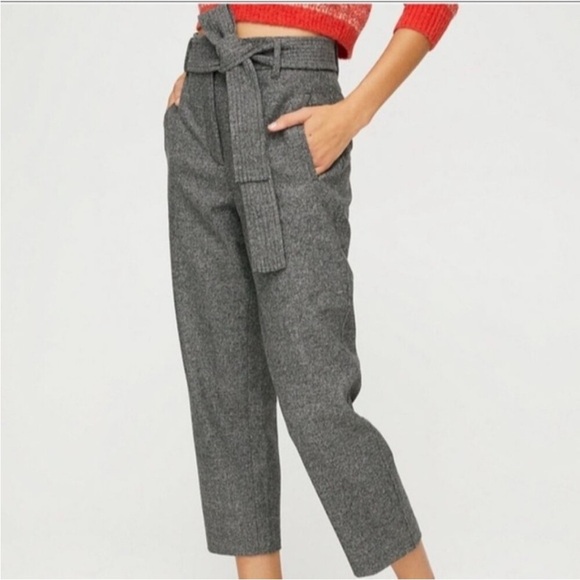 Wilfred Gray High-Waisted Trousers - Picture 2 of 10